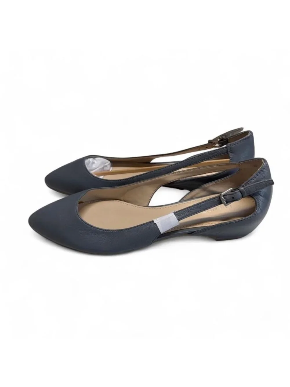 Franco Sarto Slingback Ballet Flat Shoes Women's 8 Leather Office Preppy Casual